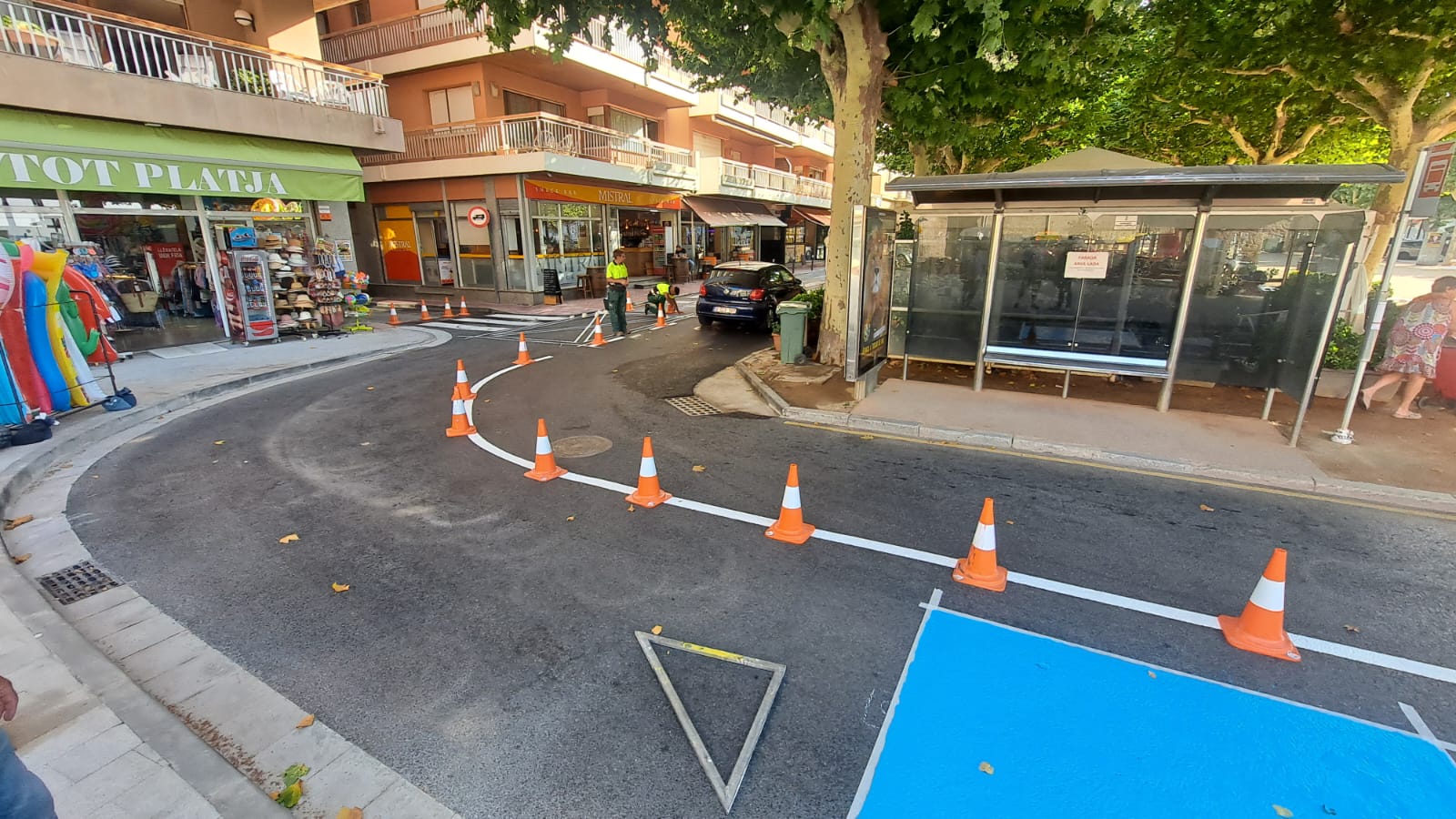 LAjuntament Marca Els Dos Carrils De La Via Interior Del Passeig De